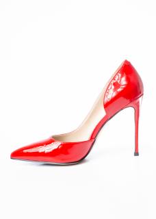 Pantofi de piele naturala Epica 656 rosii