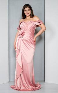 Rochie Aliya lunga pudra