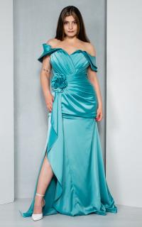 Rochie Aliya lunga vernil
