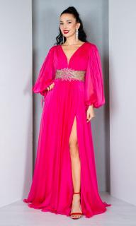 Rochie Amiyah lunga fucsia