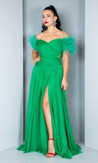 Rochie Annabella lunga verde