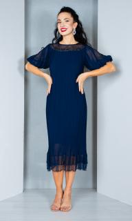 Rochie Anthea midi bleumarin