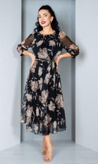 Rochie Bryony midi neagra