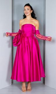 Rochie Cali midi fucsia