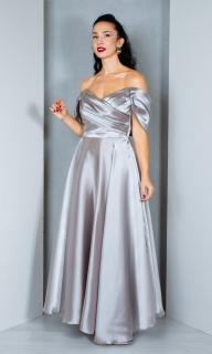 Rochie Carolina midi argintie