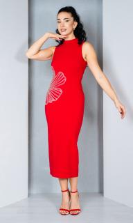 Rochie Dallas midi rosie