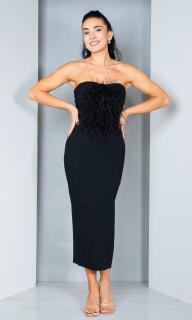 Rochie Francesca midi neagra