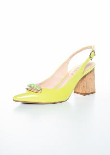 Sabot de piele naturala Epica 2576 verde