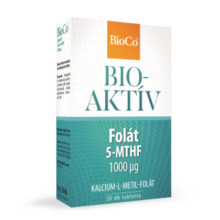Bioco Folat bioactiv 5-MTHF 1000  µg ( contribuie la functionarea normala a sistemului imunitar)   30 CPM