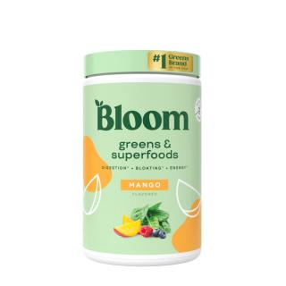 Bloom Greens  Superfoods - Mango, Amestec de Super-Alimente Verzi cu Aroma de Mango, 141 g
