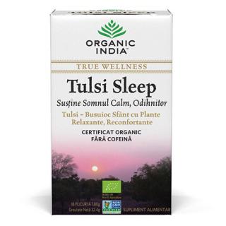 Ceai Tulsi Sleep cu Plante Relaxante, Reconfortante   Somn Calm, Odihnitor, plicuri