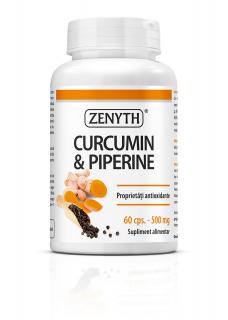 Curcumin  Piperine, 60 cps(inflamatii in corp, artrite, coxartroza,artroze)