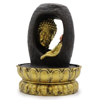 Fantana Arteziana - 30cm - Buddha Auriu si Vitarka Mudra