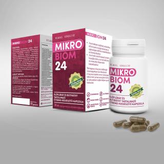 MikroBiom 24 ,   Supliment alimentar, capsule cu flora vie, Hymato, 30 buc