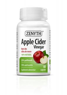 Otet de mere - Apple Cider Vinegar   60 cps(slabit,glicemie, alcalinizare)