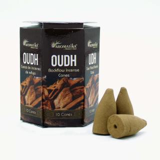 Pachet de 10 bucati conuri de Tamaie Masala Fum Curgator - Oudh