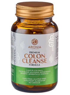 Premium Colon Cleanse Formula: 60 capsule care protejeaza colonul si mucoasa intestinala