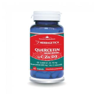 Quercetin Imuno Suport ( Formula 100% naturala pentru raceala si gripa )   60 cps