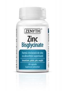 Zinc Bisglicinat ( toleranta digestiva crescuta, fara disconfort gastric)   60cps