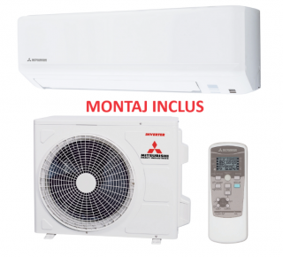 Montaj standard + Mitsubishi Heavy Industries Nyoko SRK35ZSP-W1-SRC35ZSP-W1 Inverter 12000 BTU R32