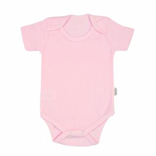 Body maneca scurta culoare roz