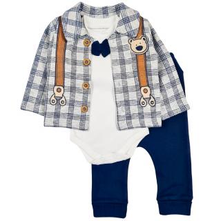Compleu bebelusi 3 piese, bleumarin