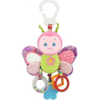 Jucarie zornaitoare pentru bebelusi, model Fluturas, unisex, +0