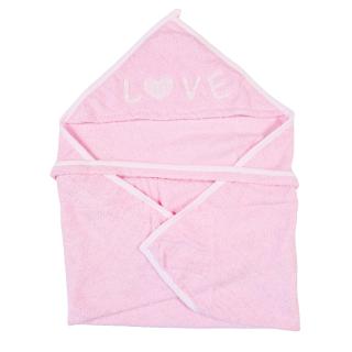 Prosop infasat bebelusi model Love, 75x85 CM