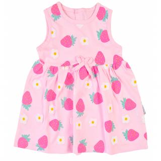 Rochita bebelusi model capsunele pink