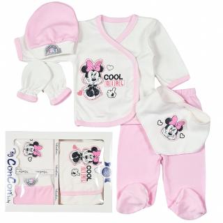 Set cadou 5 piese pentru nou nascuti, model Cool Girl