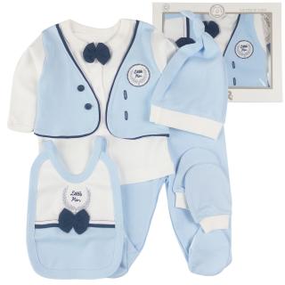 Set pentru nou-nascuti ,       5 piese bleu