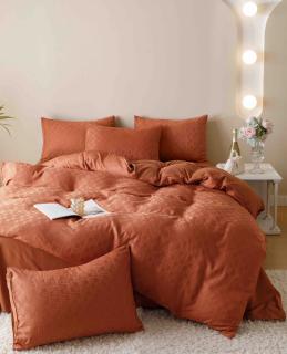 Lenjerie De Pat, 2 Persoane, 6 piese, din Jacquard Finetat, Potocaliu