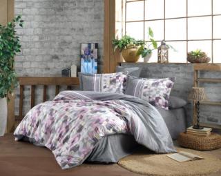 Lenjerie de Pat Bumbac Poplin 2 Persoane - Arella - Lilla