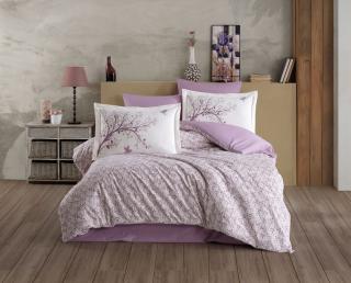 Lenjerie de Pat Bumbac Poplin 2 Persoane - Arianna - Murdum