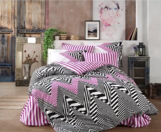 Lenjerie de Pat Bumbac Poplin 2 Persoane - Daniela - Black