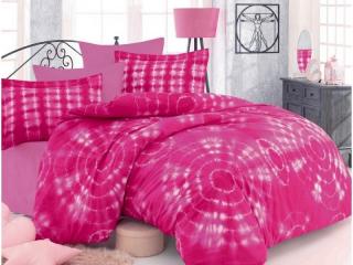 Lenjerie de Pat Bumbac Poplin 2 Persoane - Egzotik - Fucsia