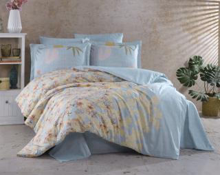 Lenjerie de Pat Bumbac Poplin 2 Persoane - Lili Mavi