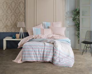 Lenjerie de Pat Bumbac Poplin 2 Persoane - Trella - Turkuaz
