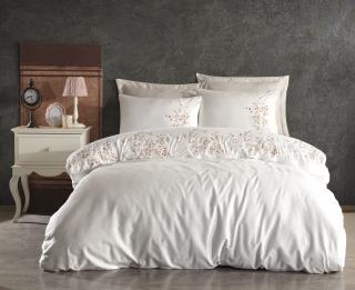 Lenjerie De Pat Premium, Bumbac 100%,  6 piese, Alya