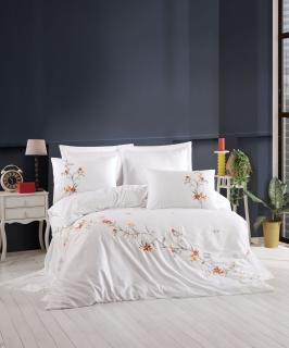Lenjerie De Pat Premium, Bumbac 100%,  6 piese, Felicita