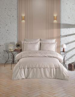 Lenjerie De Pat Premium, Bumbac 100%,  6 piese, Galena