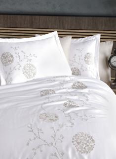 Lenjerie De Pat Premium, Bumbac 100%,  6 piese, Sofia