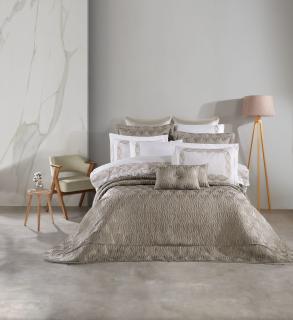 Set Cadou Luxury Jacquard Regal, 11 Piese, Cuvertura Inclusa, Alina Gri