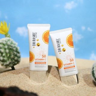 Crema  anti aging cu Vitamina C SPF50 - Dr. Rashel Brightening and Anti-Aging Sunscreen - 50 Gr