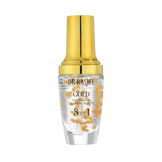 Ser de fata Anti - Aging 8 in 1  Colagen si Particulele de aur - Dr. Rashel 8 In 1 Gold Collagen Elastin Face Serum Anti Aging 40 ml