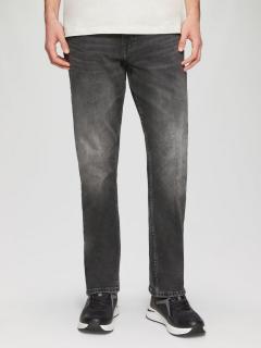 Blugi barbati Pete, croiala Regular Fit, talie medie, Straight Leg, Gri inchis