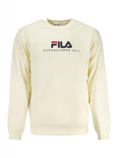 Bluza barbati, cu imprimeu cu logo, Regular fit, bej deschis