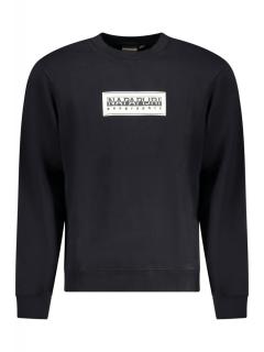 Bluza barbati cu imprimeu cu logo, Regular Fit, negru