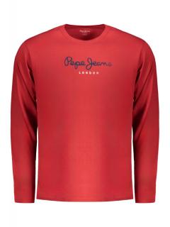 Bluza barbati, cu imprimeu cu logo, regular fit, rosu