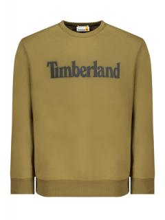 Bluza barbati, cu imprimeu cu logo, Regular fit, verde inchis